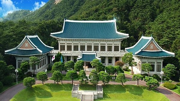 青瓦台鸟瞰